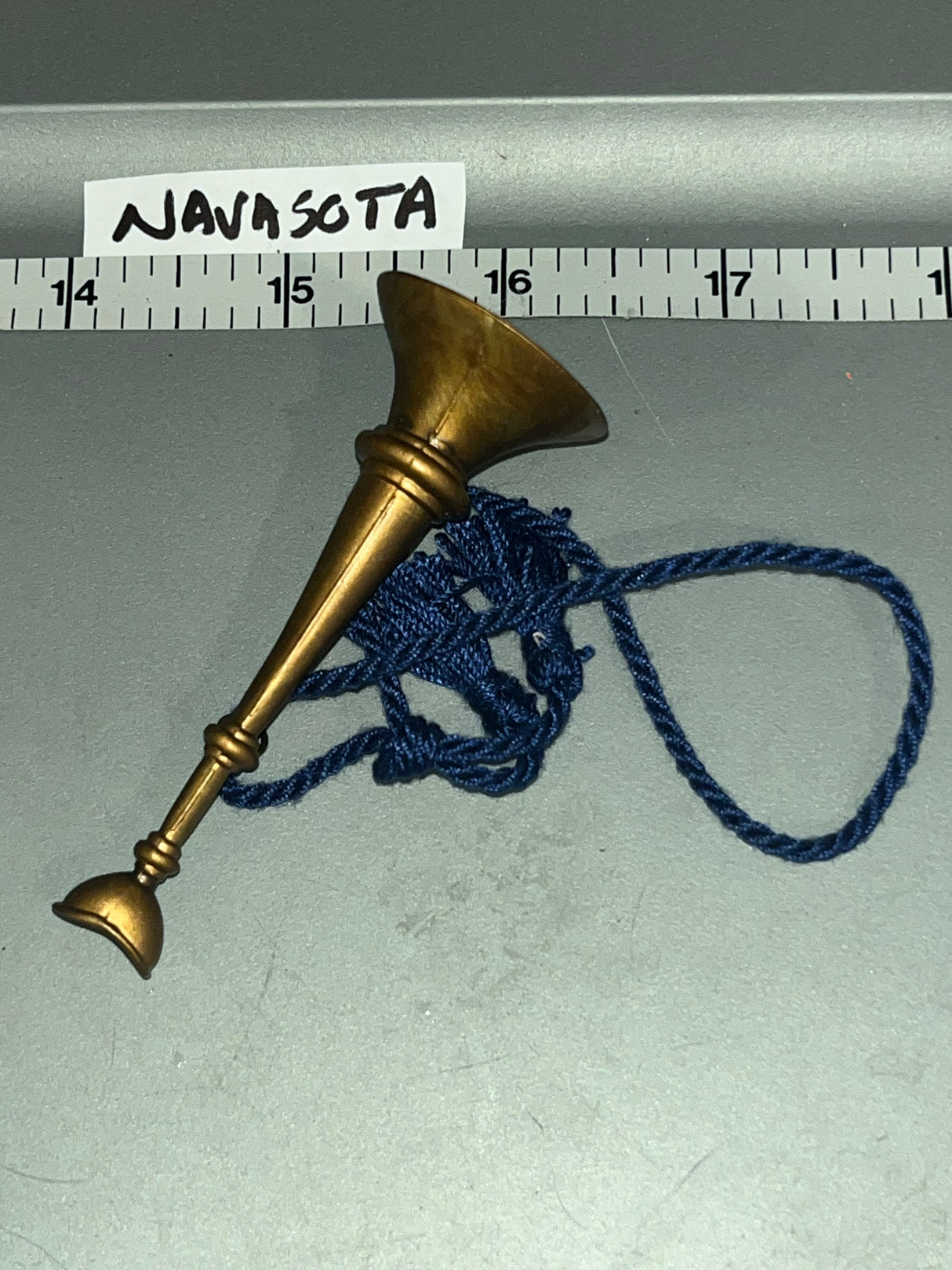 1/6 Scale Western Era Fireman Bugle / Horn - Metal