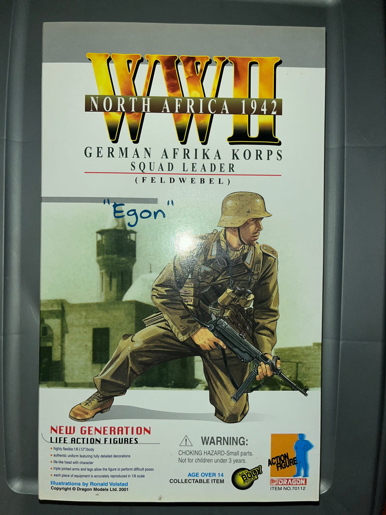 1/6 Scale WWII German Afrika Korps - Egon - NIB Dragon