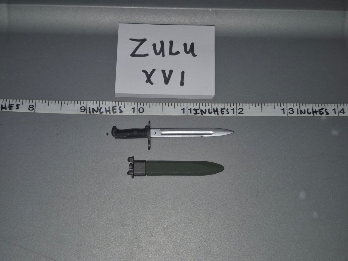1/6 Scale Vietnam US M7 Bayonet and Scabbard - Zulu XVI