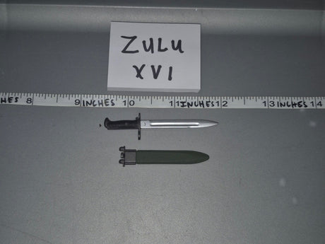 1/6 Scale Vietnam US M7 Bayonet and Scabbard - Zulu XVI