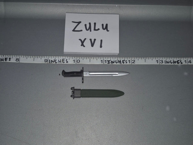 1/6 Scale Vietnam US M7 Bayonet and Scabbard - Zulu XVI
