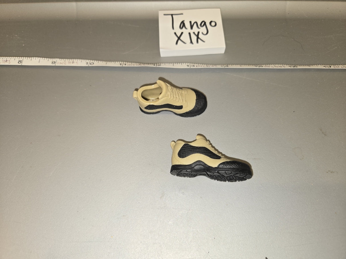 1/6 Scale Modern Tan and Black Tactical Sneakers - Tango XIX
