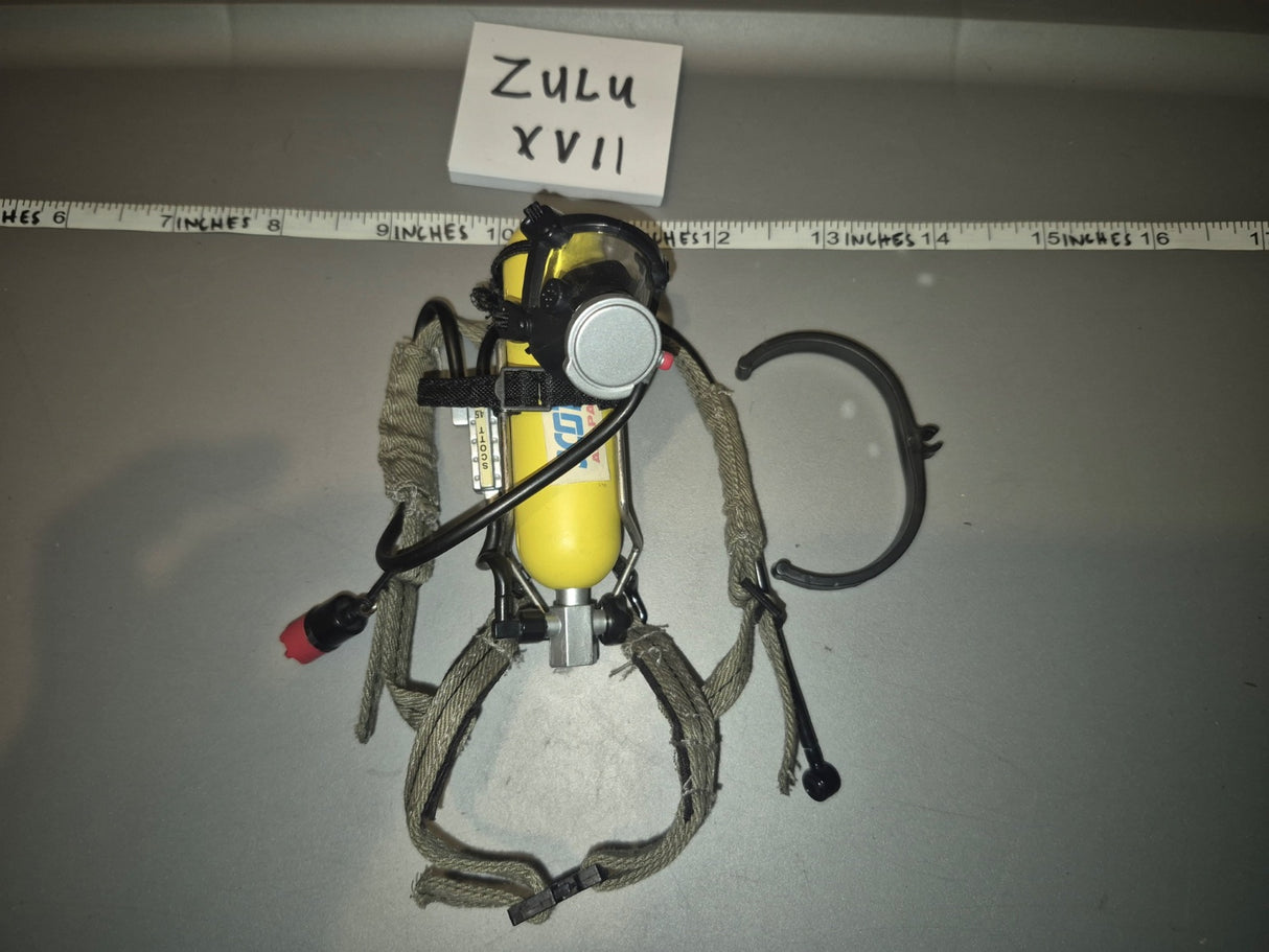 1/6 Scale Modern Era Firefighter SCBA Self-Contained Breathing Apparatus Set - Zulu XVII