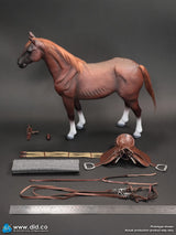 1/6 Scale WWII German Brown War Horse - NIB DID E60084
