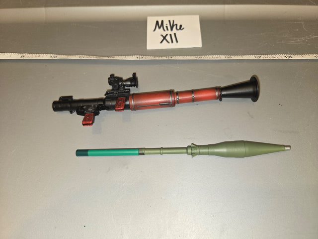 1/6 Scale Modern Russian RPG-7 Rocket Propelled Grenade Launcher with PG-7 Warhead Round - MiVre XII
