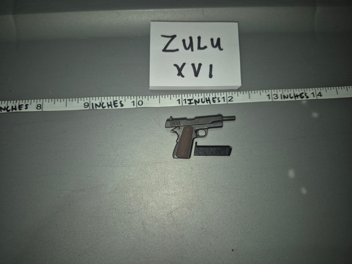 1/6 Scale WWII US M1911A1 Pistol with Magazine - Zulu XVI