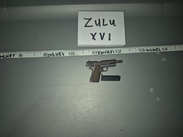 1/6 Scale WWII US M1911A1 Pistol with Magazine - Zulu XVI