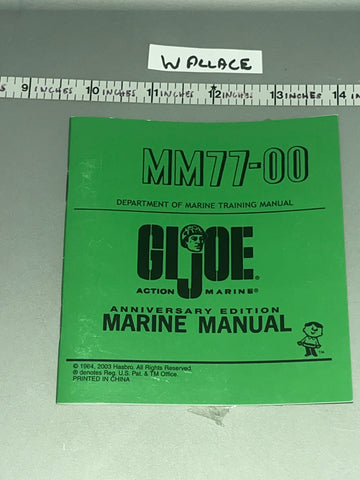 1/6 Scale Vintage Remake GI Joe Manual - GI Joe