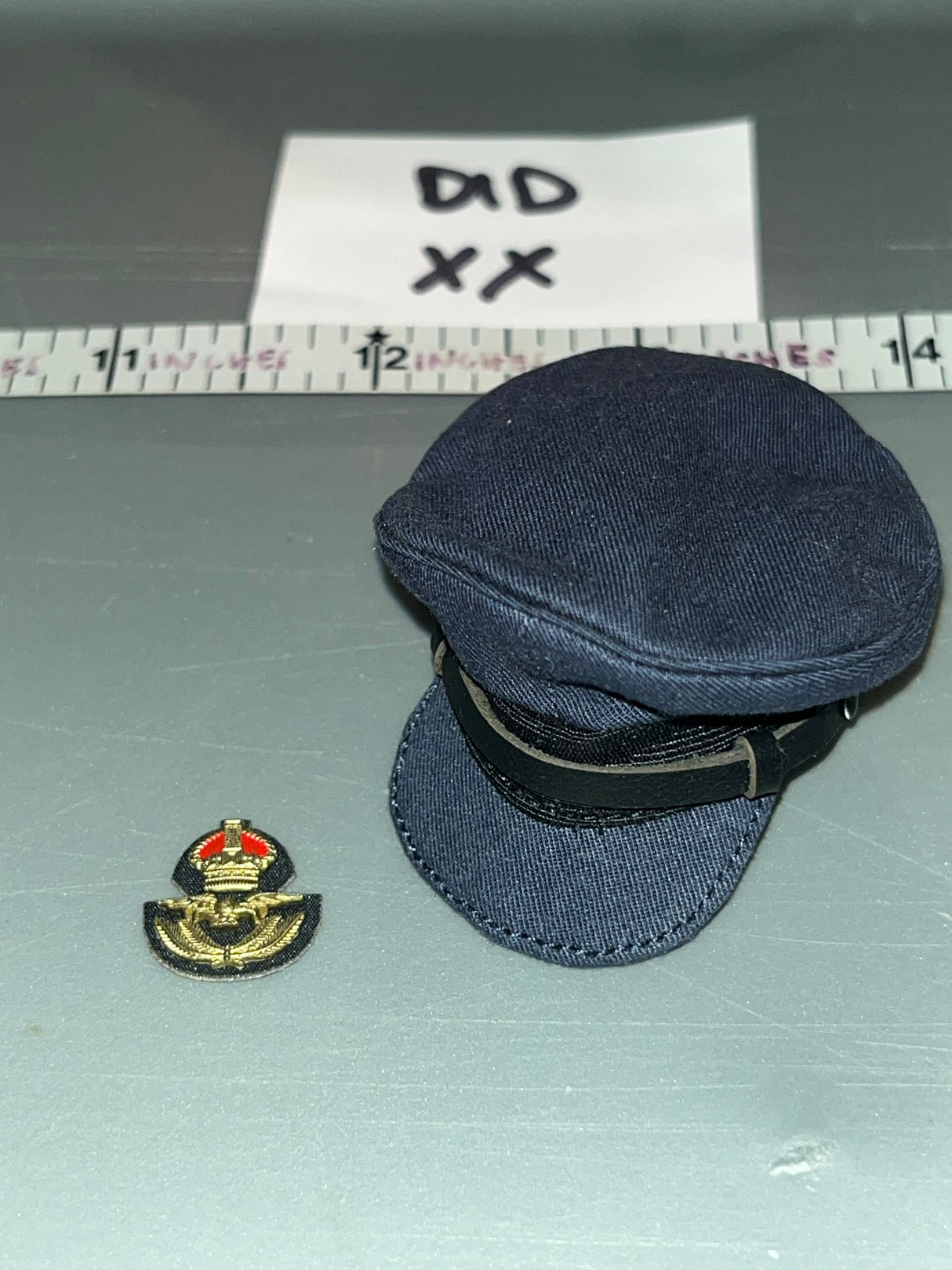 1/6 Scale WWII British Royal Air Force Officer Cap - DID Royal Air Force Pilot Tom