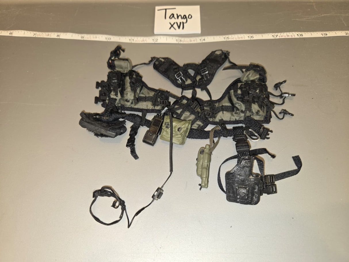1/6 Scale Modern Era US MOLLE Chest Rig with Drop Leg Holster Set - Tango XVI