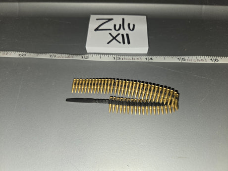 1/6 Scale Modern Era US M60 Machine Gun Ammunition Belt - Zulu XII
