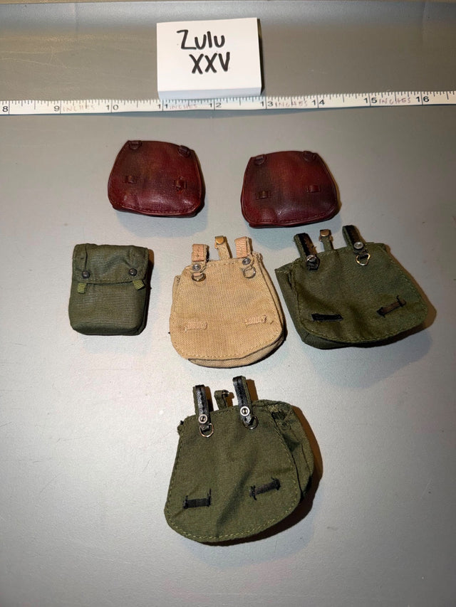 1/6 Scale Vietnam Era Ammunition Pouch Lot