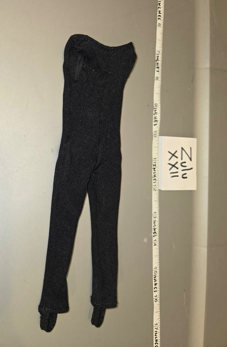 1/6 Scale Modern Era Black Jumpsuit / Catsuit