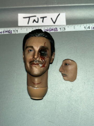 1/6 Scale 1920s Gangster Head Sculpt - Present Toys Half Face