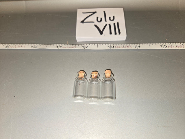 1/12 Scale Glass Cork Bottles - Zulu VIII