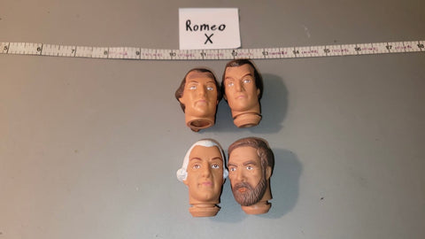 1/6 Scale Revolutionary War Napoleonic Head Sculpt Lot