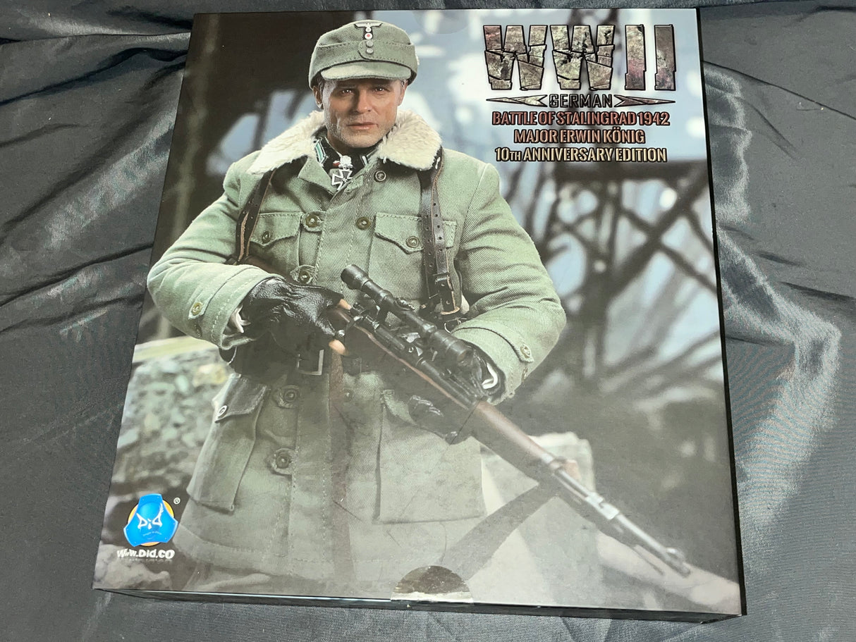 1/6 Scale WWII German Major Konig 10th Anniversary Sniper - NIB DID D80138
