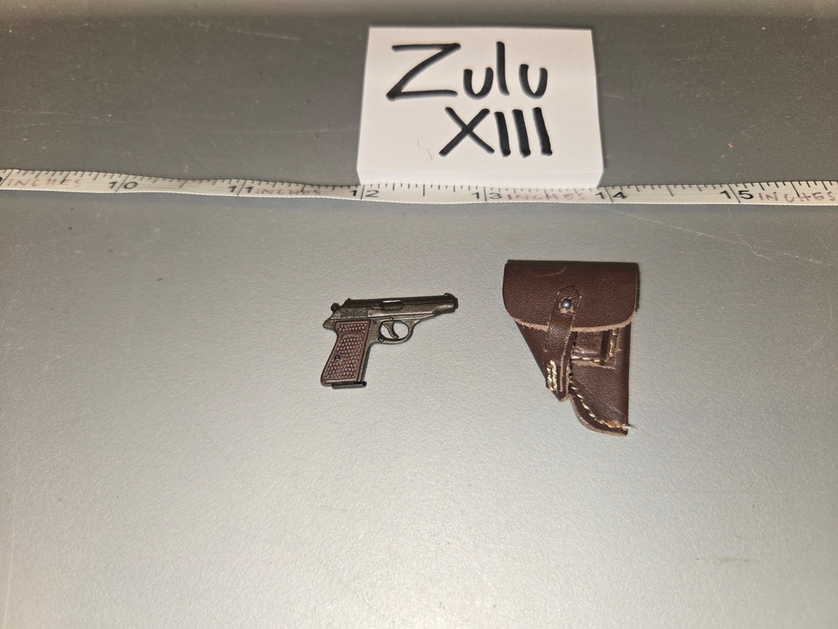 1/6 Scale WWII German Walther PP Pistol and Holster - Zulu XIII