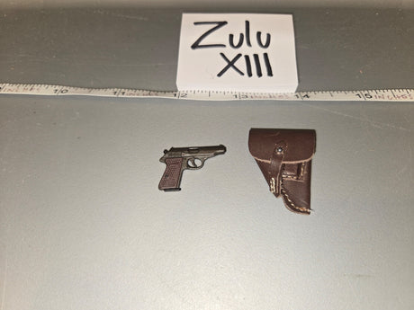 1/6 Scale WWII German Walther PP Pistol and Holster - Zulu XIII