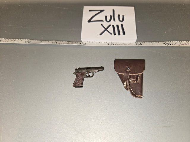 1/6 Scale WWII German Walther PP Pistol and Holster - Zulu XIII