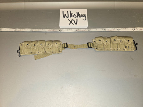 1/6 Scale WWII US M1923 Cartridge Belt - Whiskey XV