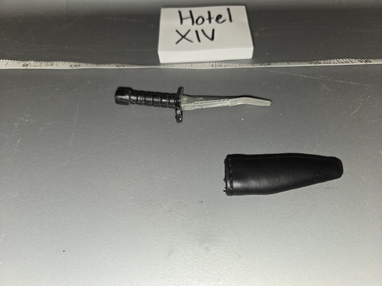 1/6 Scale WWII US M3 Fighting Knife with Scabbard - Hotel XIV