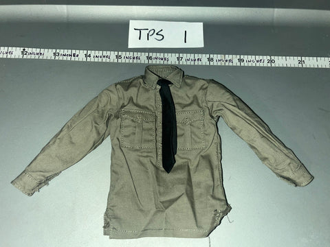 1:6 Scale WWII German Grey Shirt and Tie - Ujindou Armored GD Crewman