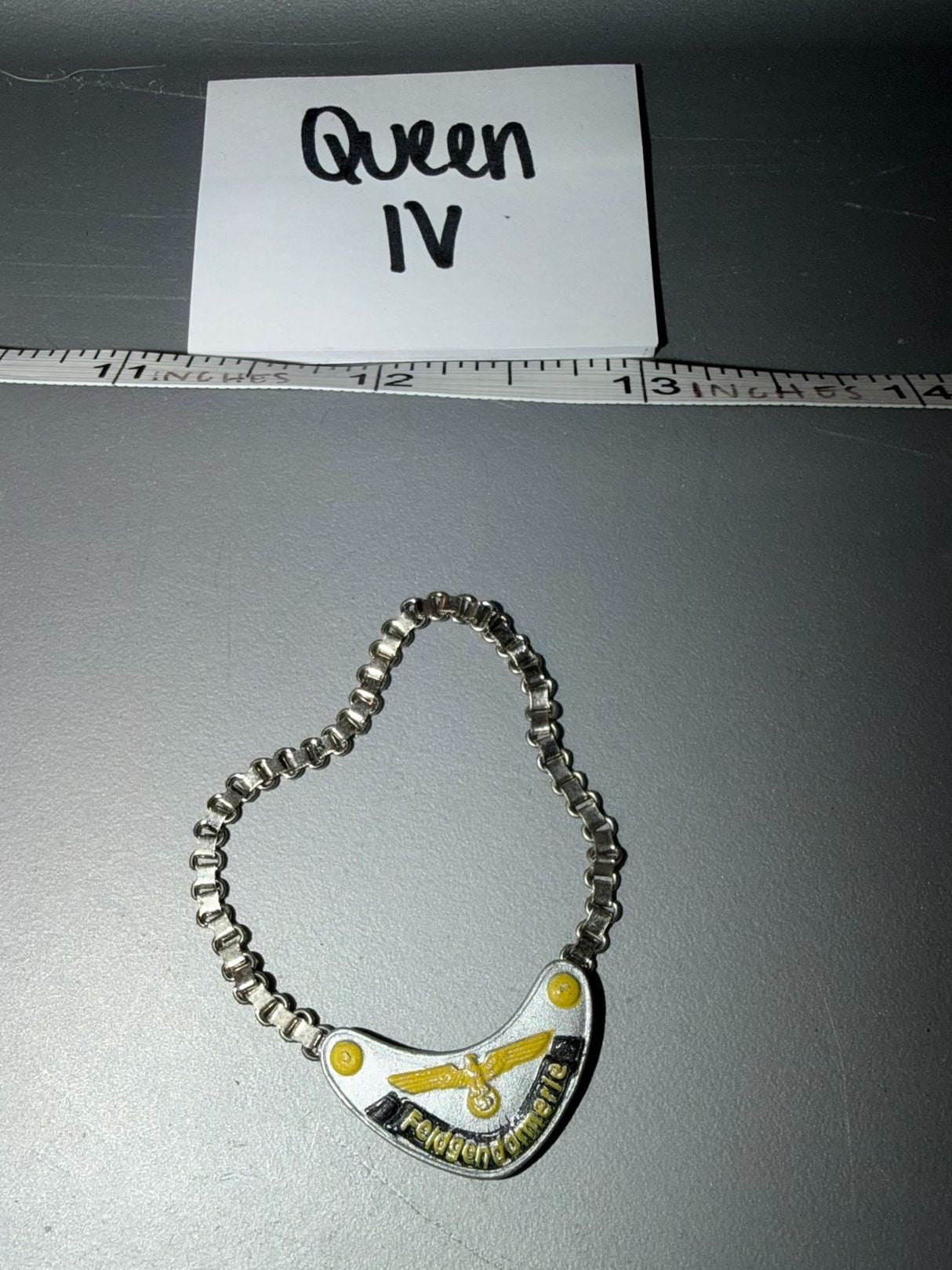 1:6 WWII German Military Police Neck Chain - DID