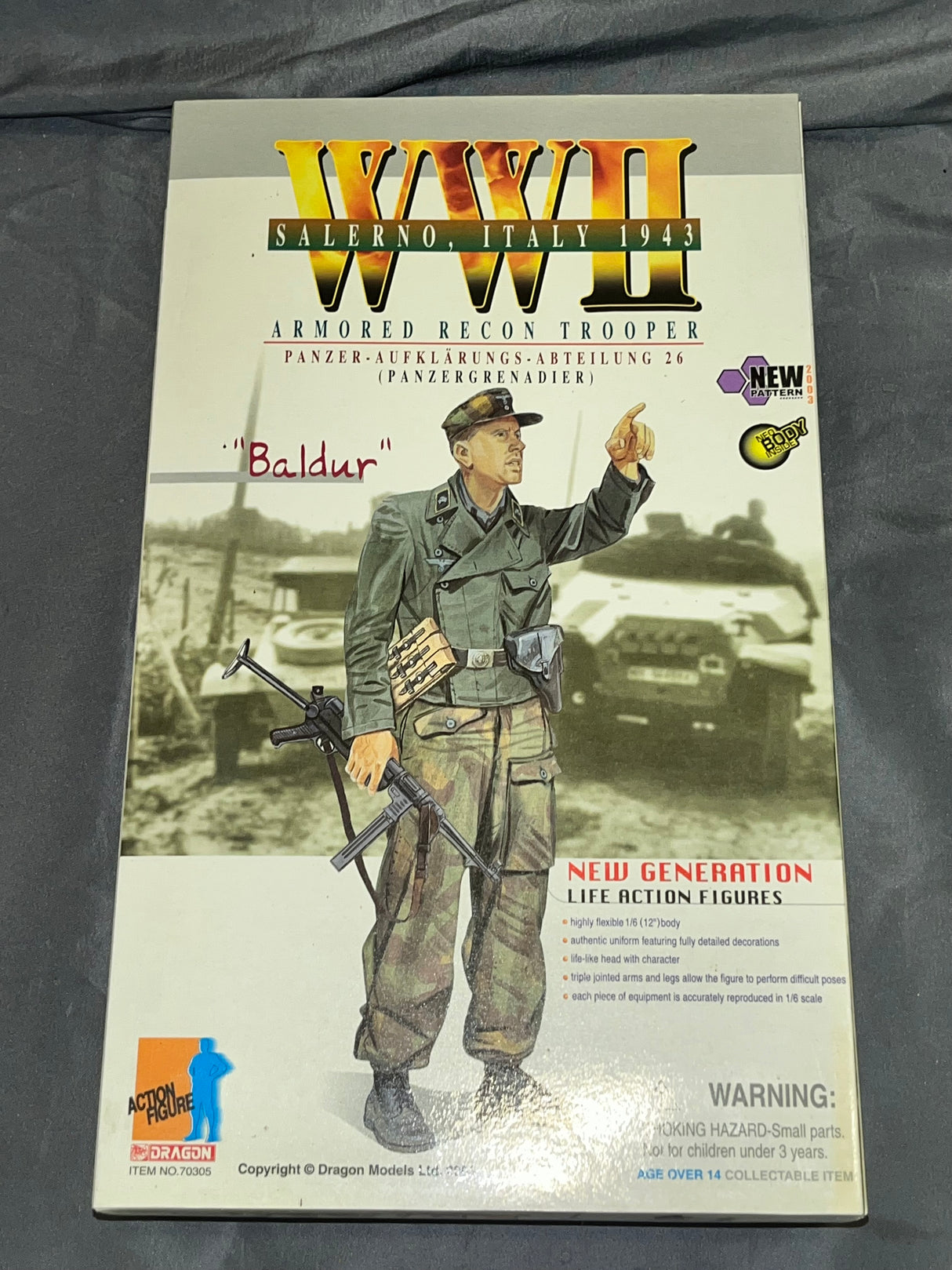 1/6 Scale WWII GERMAN Armored Recon Trooper Baldur - NIB Dragon