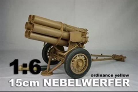 1/6 Scale WWII German Nebelwerfer Rocket Launcher - Yellow -