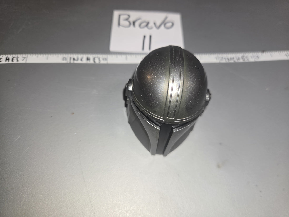 1/6 Scale Star Wars Mandalorian Chrome Helmet