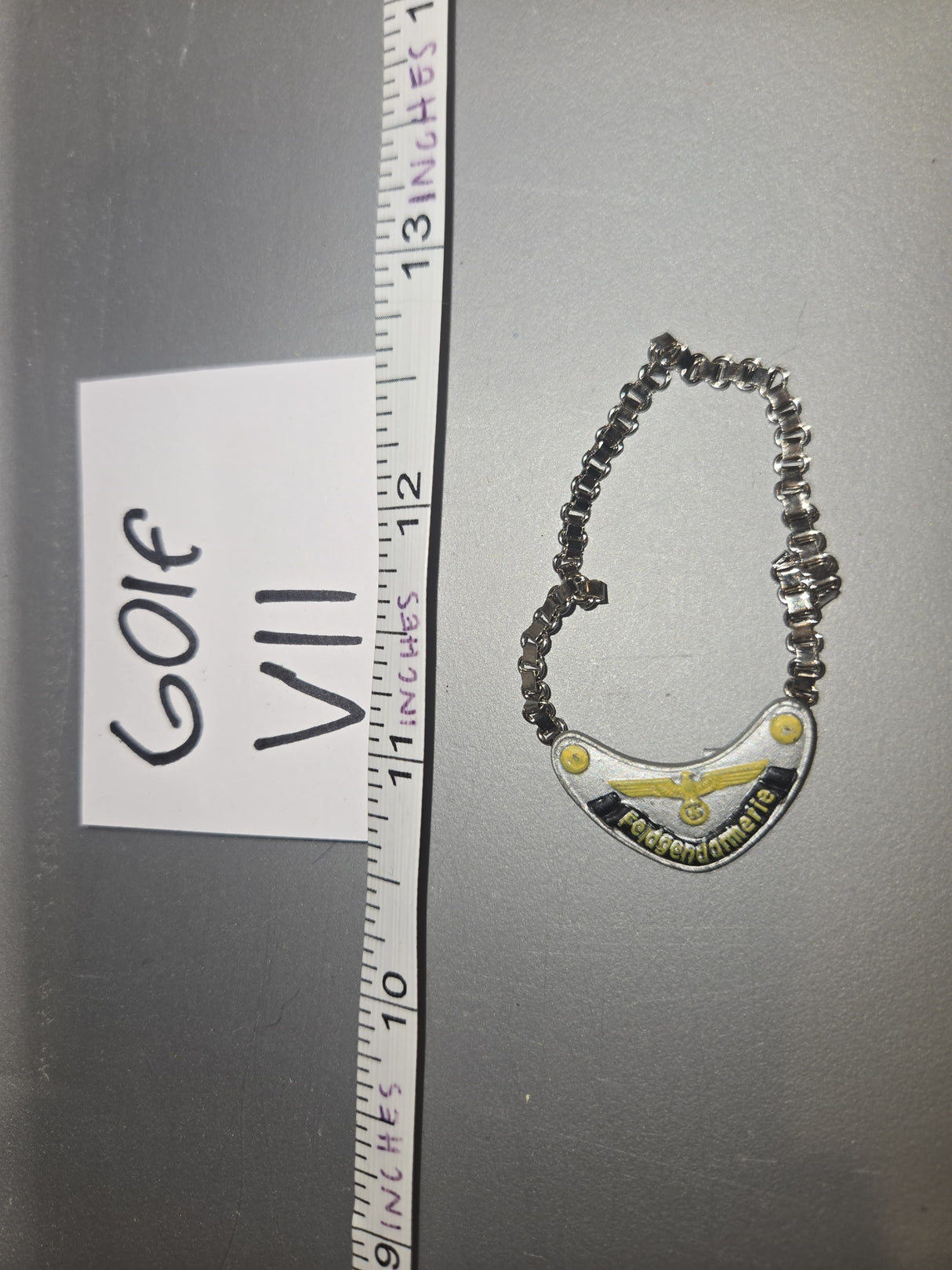 1:6 WWII German Military Police Neck Chain