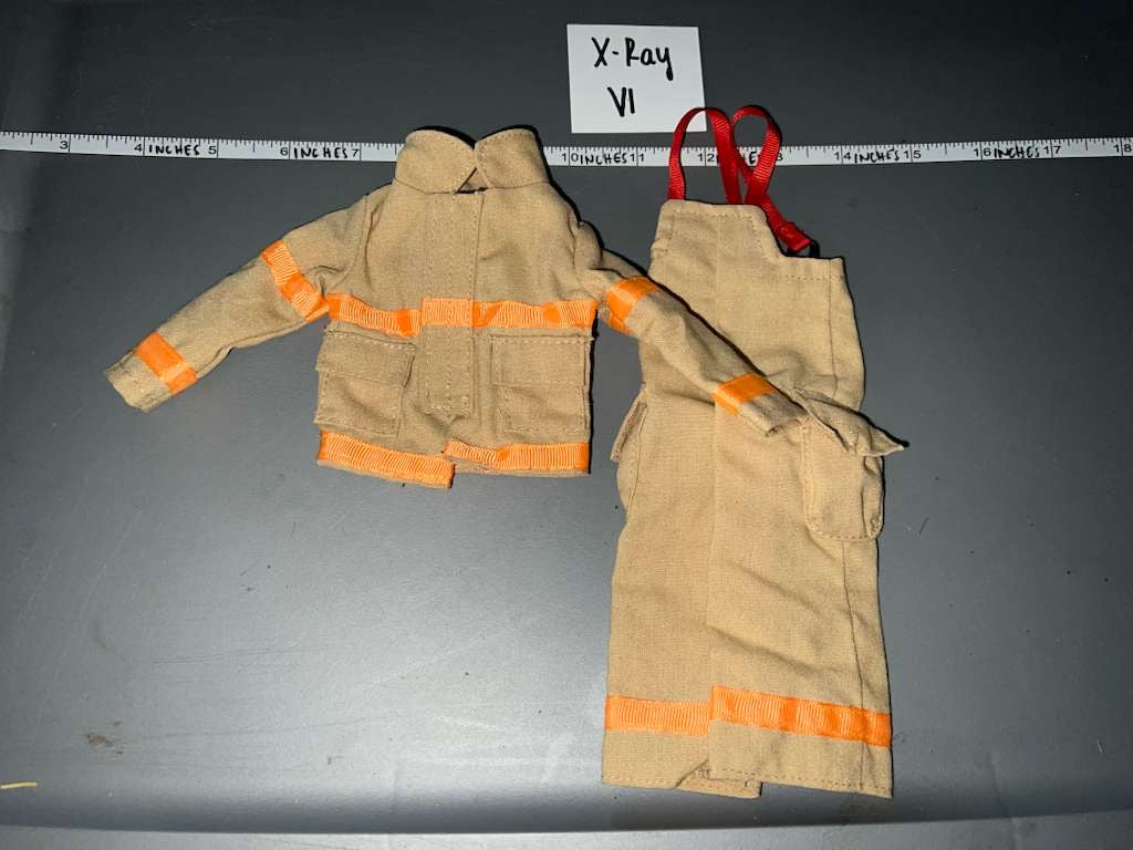 1/6 Scale Modern Era Firefighter Bunker Gear Uniform