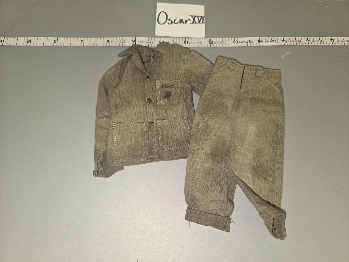 1/6 Scale WWII US USMC Marine Uniform  - Weathered