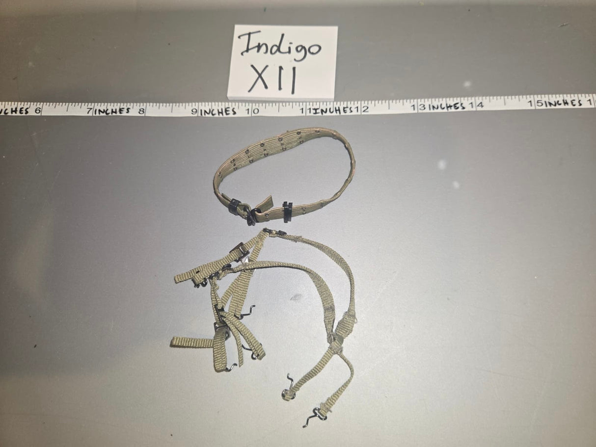 1/6 Scale WWII US Belt and Suspenders