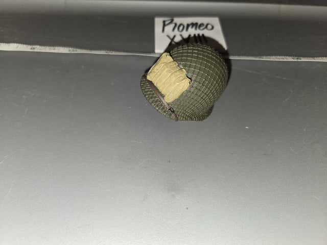 1/6 Scale WWII US M1 Helmet with Netting and Bandage - Promeo XVIII