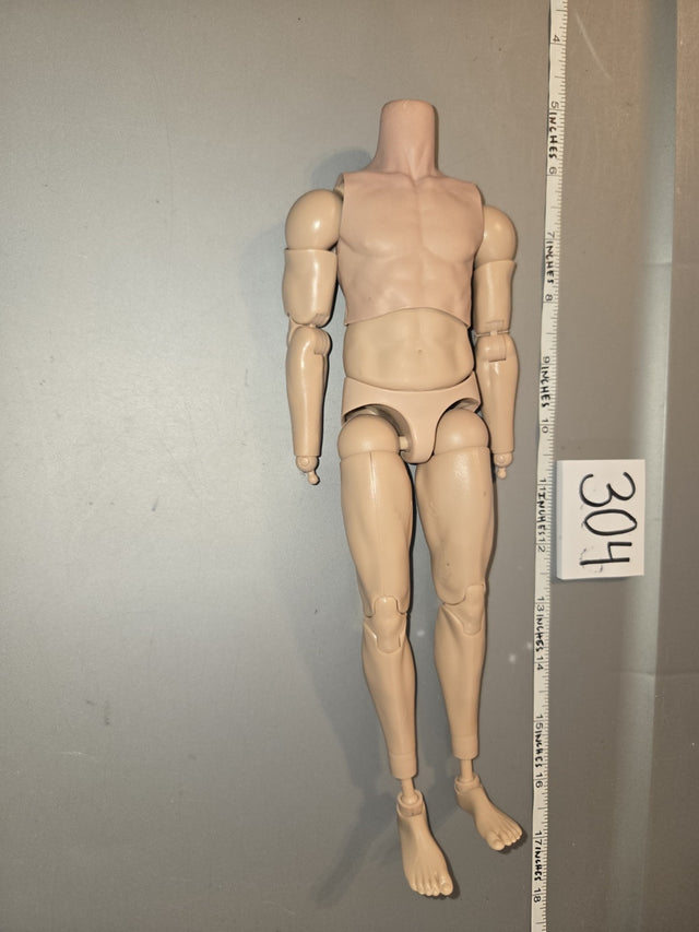 1/6 Scale Nude Muscular Male Figure Body - 304
