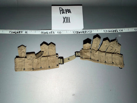 1/6 Scale WWII German MP40 Triple Magazine Pouch Set - Papa XIII