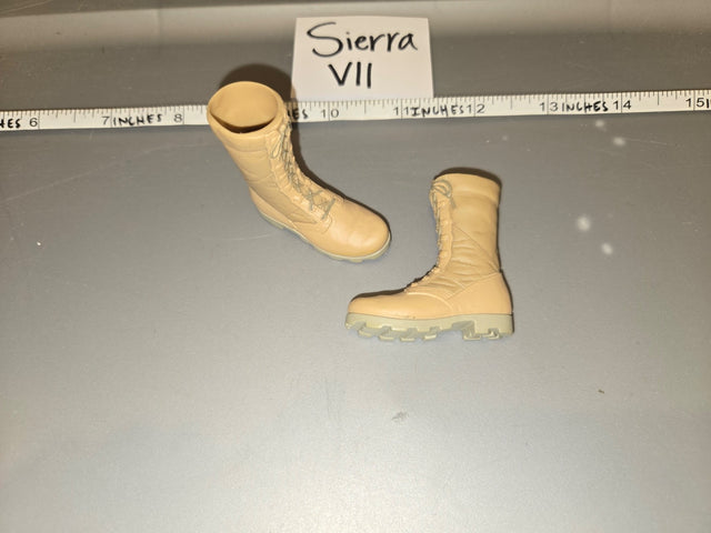 1/6 Scale Modern Era Desert Combat Boots - Sierra VII