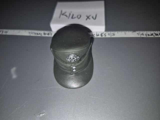 1/6 Scale WWII German Field Cap with Skull Insignia