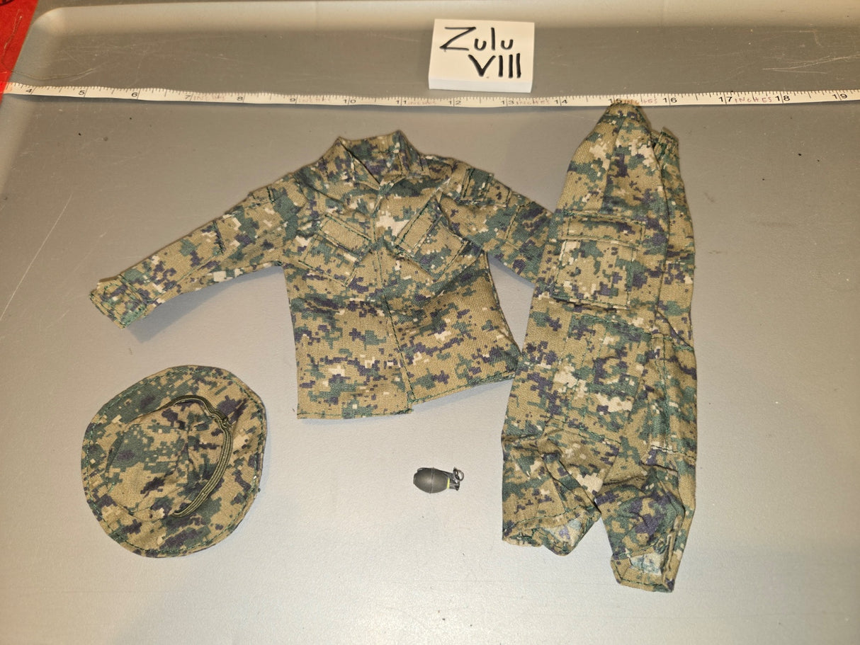 1/6 Scale Modern Era US Marine MARPAT Woodland Uniform Set - Zulu VIII