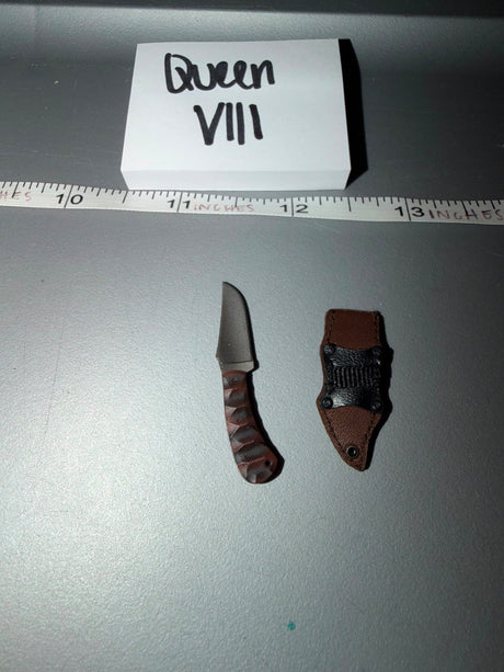 1/6 Scale Modern Era Fixed Blade Combat Knife with Sheath