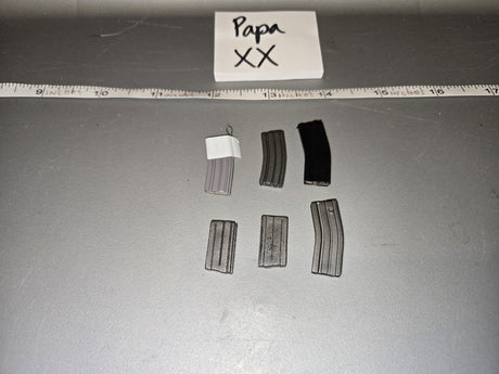 1/6 Scale Modern US AR-15 Rifle Magazines Set of Six - Papa XX