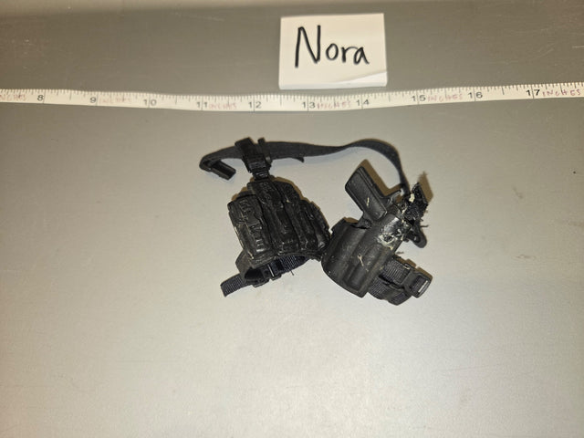 1/6 Scale Modern Era Drop Leg Holster and Magazine Pouch Rig - Nora