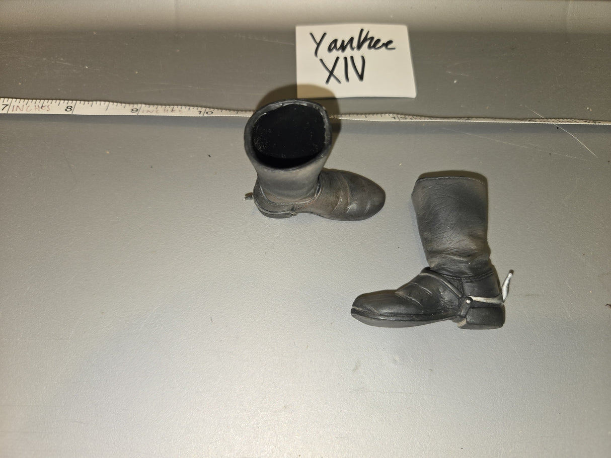 1/6 Scale Modern Civilian Motorcycle / Biker Boots - Western Cowboy Boots