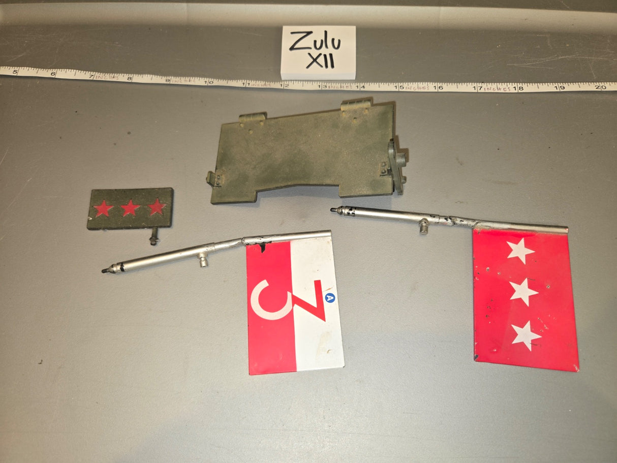 1/6 Scale WWII US General Officer Vehicle Accessories Lot - Zulu XII