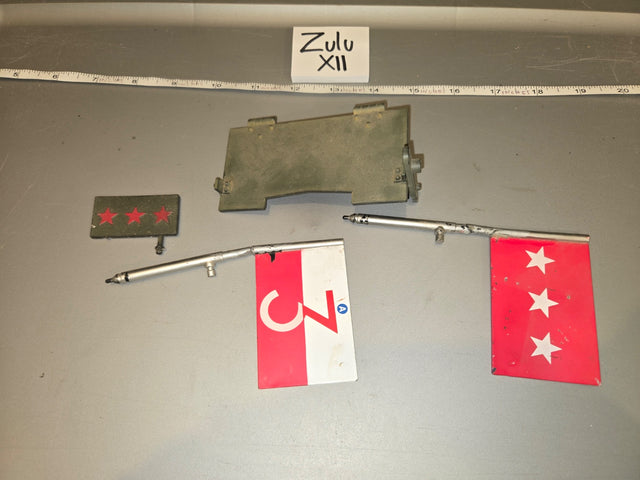 1/6 Scale WWII US General Officer Vehicle Accessories Lot - Zulu XII