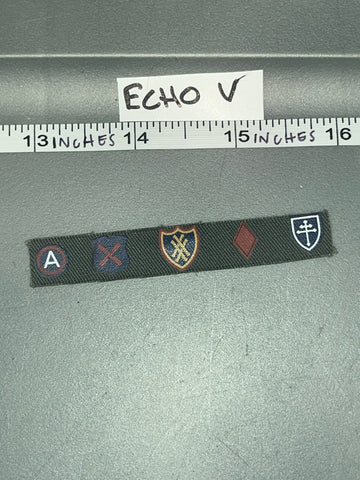 1:6 Scale WWII US Division Patch Lot