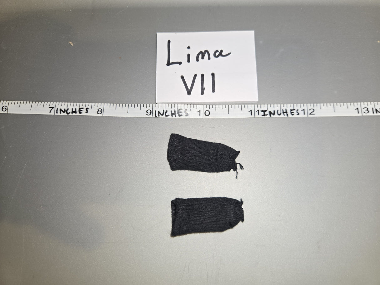 1:6 Scale Modern Era Black Socks - Peg Type
