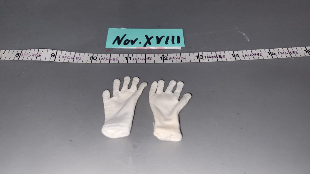 1/6 Scale WWII German Dress White Gloves - DID